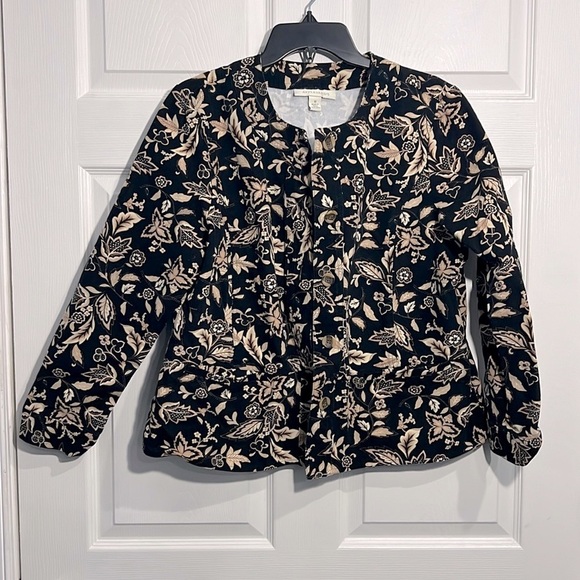 Appleseed’s Ladies black/tan Jacket - Size 16 - Picture 1 of 9